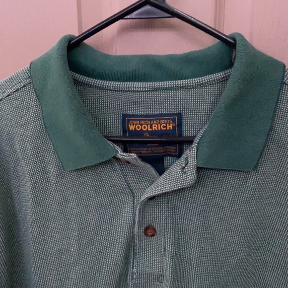 Woolrich Green Collared Polo Style Shirt XL - Picture 4 of 4